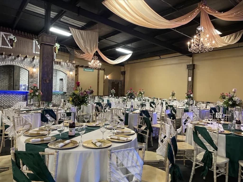 Corporate event venue setup in Gainesville GA at La Hacienda Event Venue