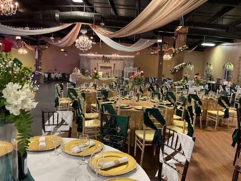 Gold milestone celebration banquet hall La Hacienda Gainesville Georgia