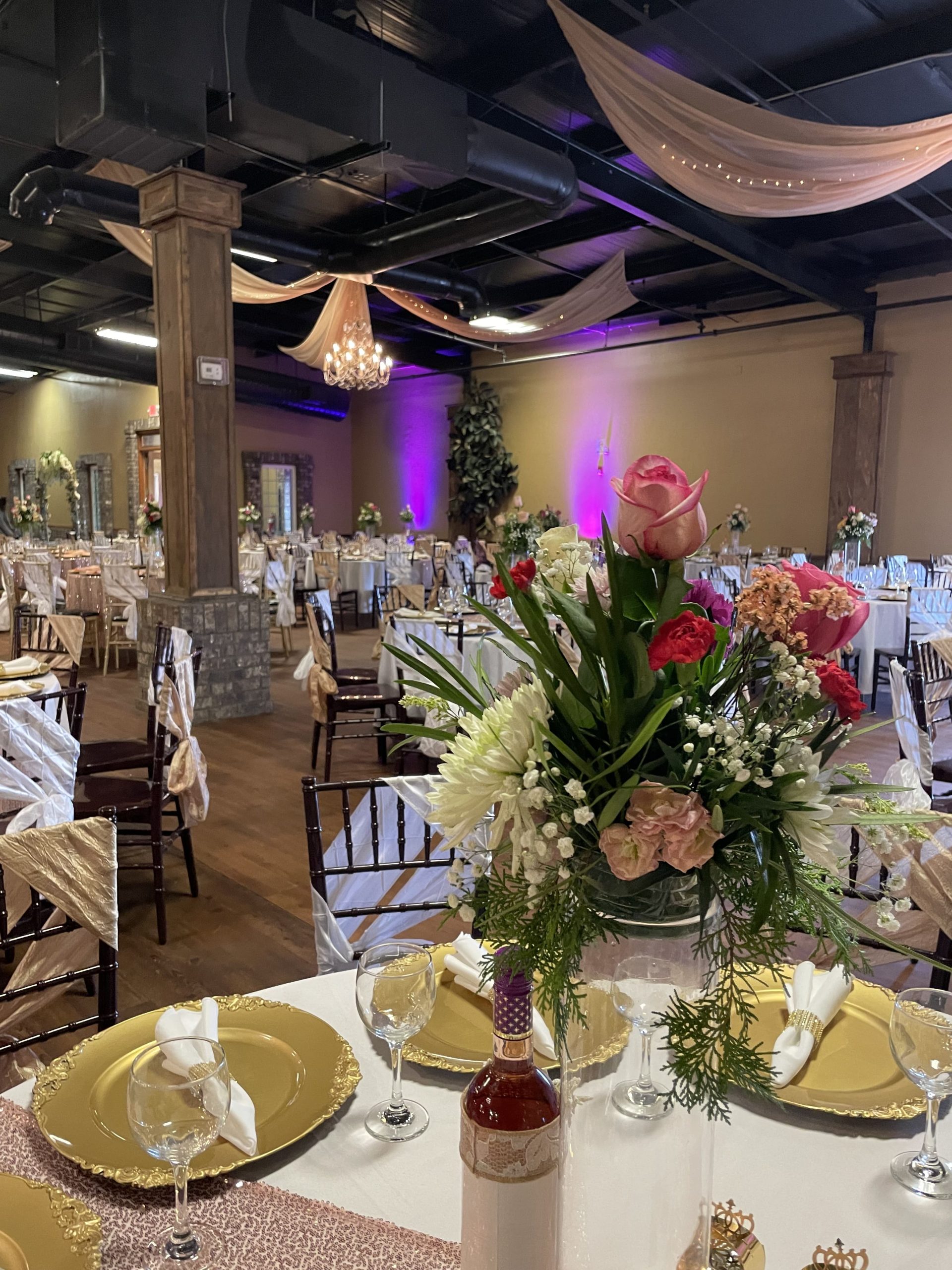 Inclusive Event Venue Pricing — elegant table settings with linens and glassware
